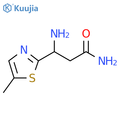 2-Thiazolepropanamide, β-amino-5-methyl- structure