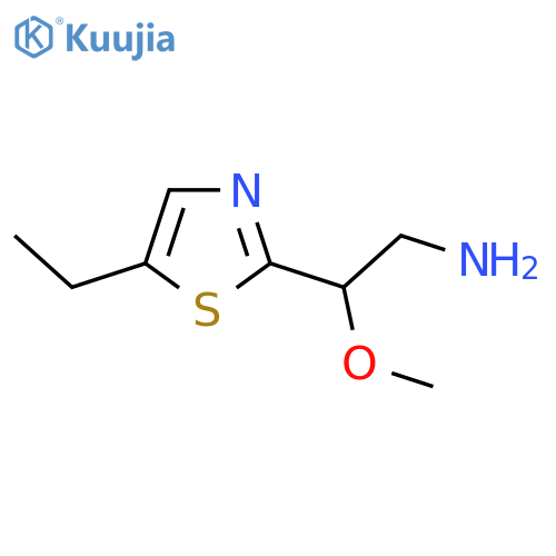 2-(5-Ethyl-1,3-thiazol-2-yl)-2-methoxyethan-1-amine structure