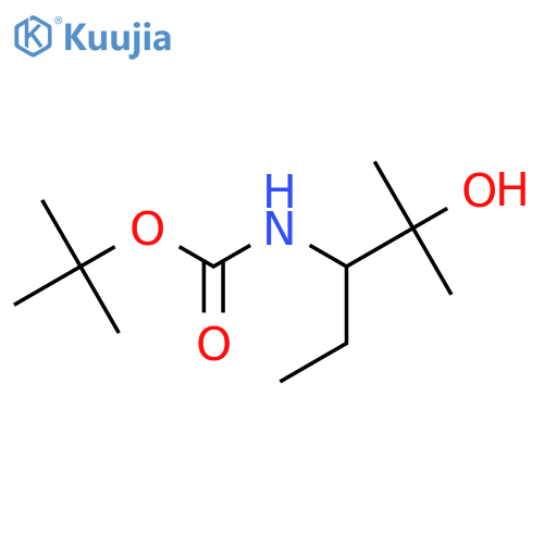 tert-butyl N-(2-hydroxy-2-methylpentan-3-yl)carbamate structure