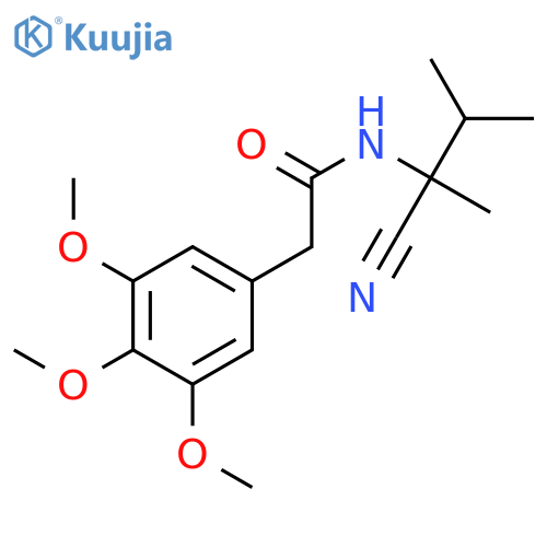 Benzeneacetamide, N-(1-cyano-1,2-dimethylpropyl)-3,4,5-trimethoxy- structure