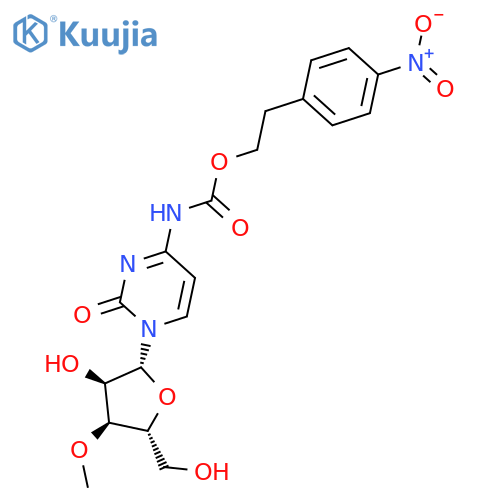 Cytidine, 3'-O-methyl-N-[[2-(4-nitrophenyl)ethoxy]carbonyl]- structure