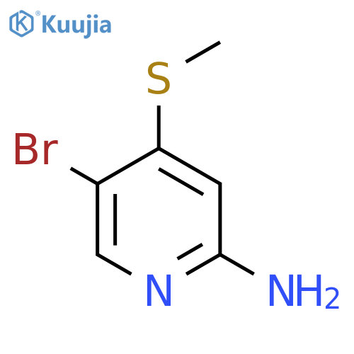 5-Bromo-4-methylsulfanylpyridin-2-amine structure