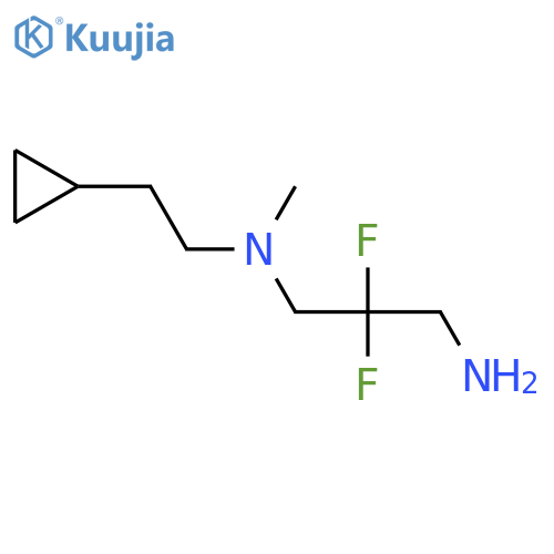 N'-(2-cyclopropylethyl)-2,2-difluoro-N'-methylpropane-1,3-diamine structure