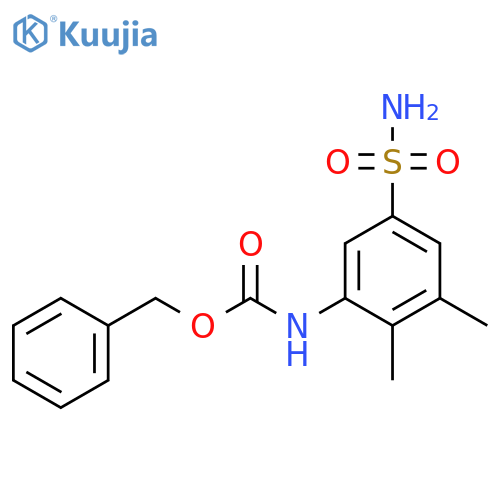 benzyl N-(2,3-dimethyl-5-sulfamoylphenyl)carbamate structure