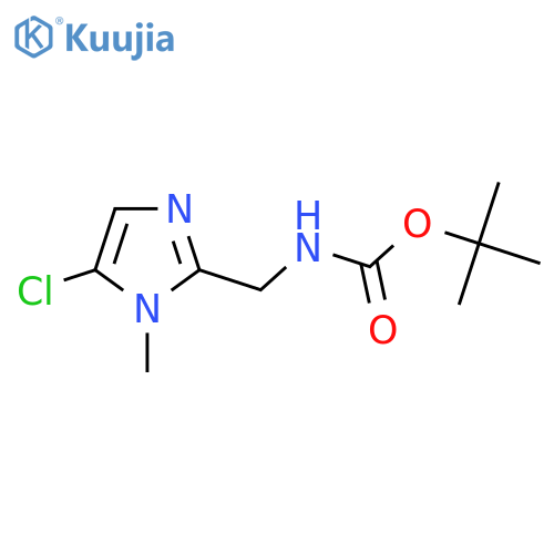 Tert-butyl N-[(5-chloro-1-methylimidazol-2-yl)methyl]carbamate structure