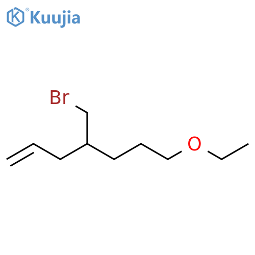 1-Heptene, 4-(bromomethyl)-7-ethoxy- structure