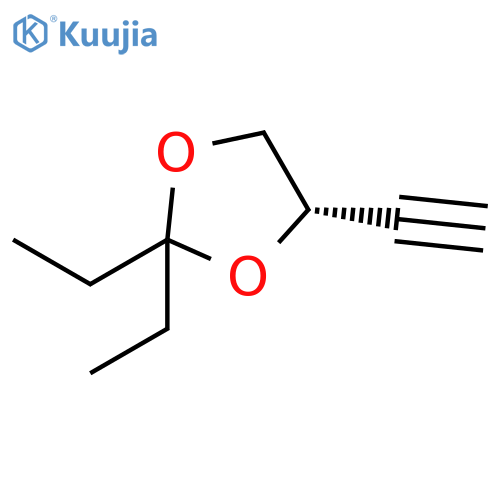 1,3-Dioxolane, 2,2-diethyl-4-ethynyl-, (S)- structure