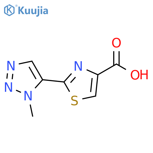 4-Thiazolecarboxylic acid, 2-(1-methyl-1H-1,2,3-triazol-5-yl)- structure