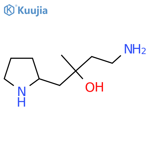 2-Pyrrolidineethanol, α-(2-aminoethyl)-α-methyl- structure