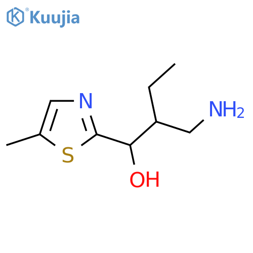 2-Thiazolemethanol, α-[1-(aminomethyl)propyl]-5-methyl- structure