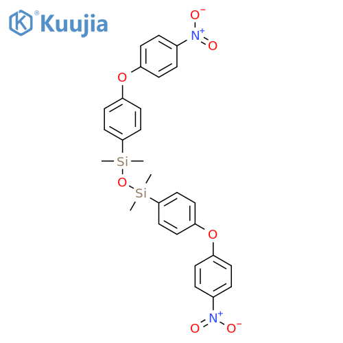 Disiloxane, 1,1,3,3-tetramethyl-1,3-bis[4-(4-nitrophenoxy)phenyl]- structure