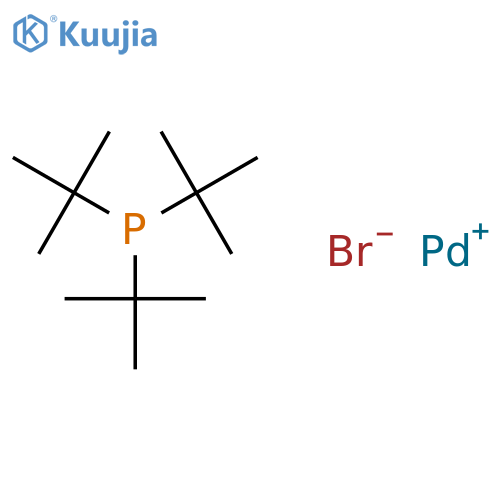 bromopalladium;tritert-butylphosphane structure