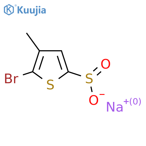 Sodium 5-bromo-4-methylthiophene-2-sulfinate structure