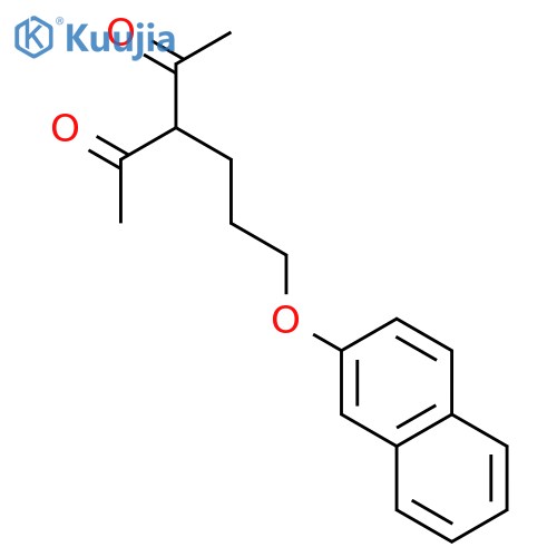 2,4-Pentanedione, 3-[3-(2-naphthalenyloxy)propyl]- structure