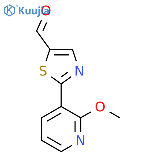 2-(2-Methoxypyridin-3-yl)thiazole-5-carbaldehyde structure