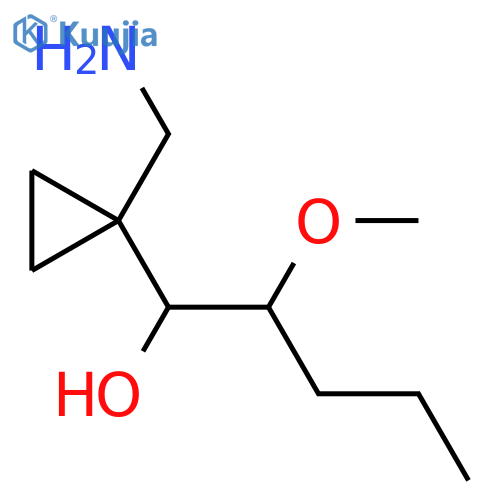 Cyclopropanemethanol, 1-(aminomethyl)-α-(1-methoxybutyl)- structure