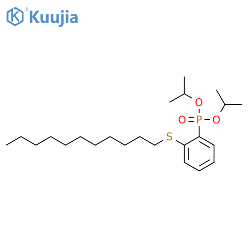 Phosphonic acid, [2-(undecylthio)phenyl]-, bis(1-methylethyl) ester structure