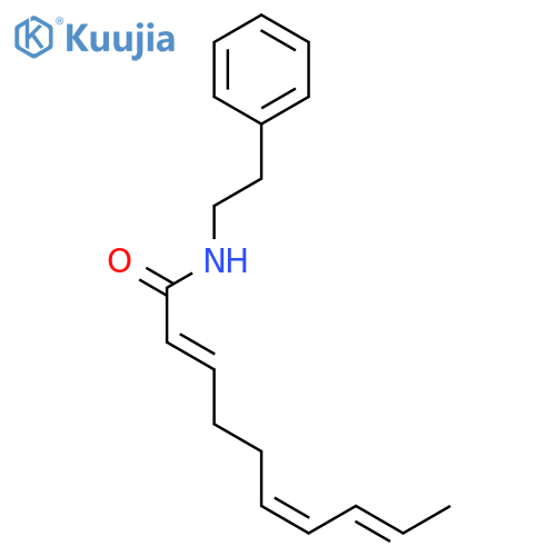 2,6,8-Decatrienamide, N-(2-phenylethyl)-, (2E,6Z,8E)- structure