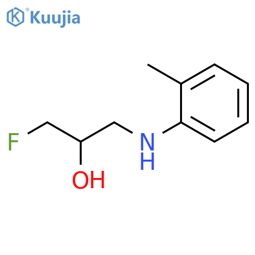 2-Propanol, 1-fluoro-3-[(2-methylphenyl)amino]- structure