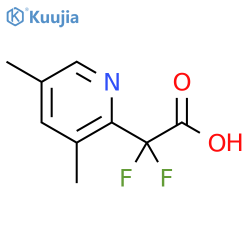 2-Pyridineacetic acid, α,α-difluoro-3,5-dimethyl- structure
