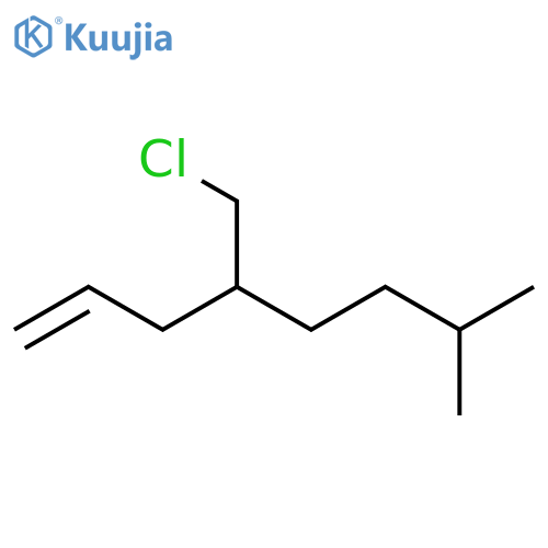 1-Octene, 4-(chloromethyl)-7-methyl- structure