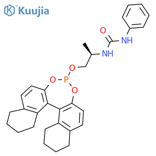 1-[(2R)-1-(12,14-Dioxa-13-phosphapentacyclo[13.8.0.02,11.03,8.018,23]tricosa-1(15),2(11),3(8),9,16,18(23)-hexaen-13-yloxy)propan-2-yl]-3-phenylurea structure