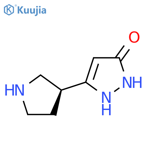 (S)-3-(Pyrrolidin-3-YL)-5-hydroxy-1H-pyrazole structure