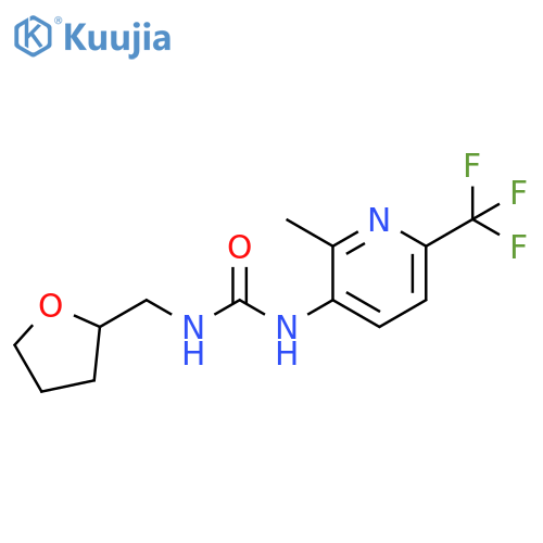 N-[2-Methyl-6-(trifluoromethyl)pyridin-3-yl]-N'-(tetrahydrofuran-2-ylmethyl)urea structure