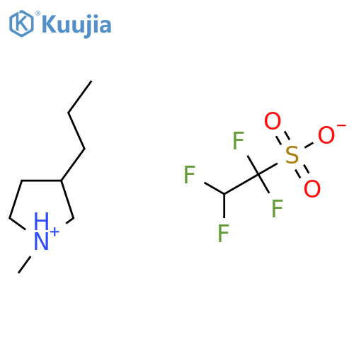1-Methyl-3-propylpyrrolidinium 1,1,2,2-tetrafluoroethanesulfonate structure