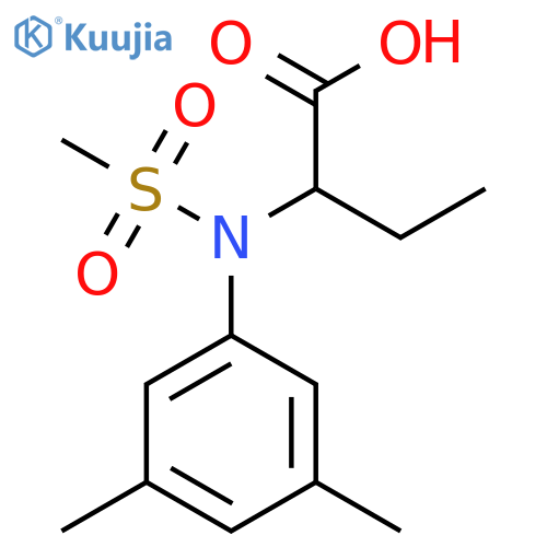 2-(3,5-Dimethylphenyl)(methylsulfonyl)aminobutanoic acid structure