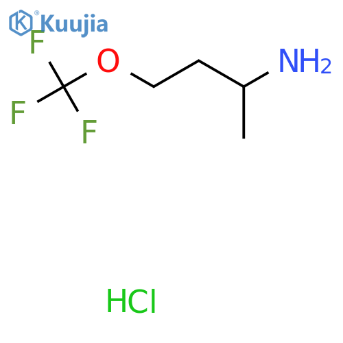 1-Methyl-3-(trifluoromethoxy)-propylamine hydrochloride structure