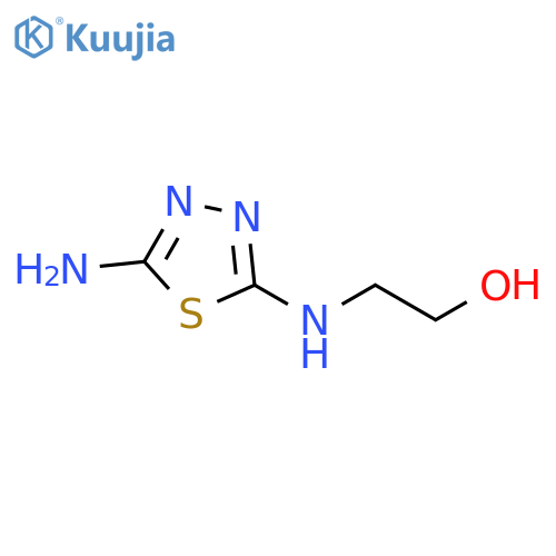 2-(5-Amino-1,3,4-thiadiazol-2-yl)aminoethanol structure