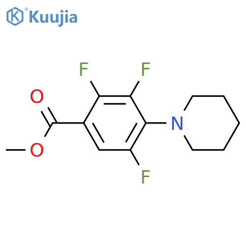Methyl 2,3,5-trifluoro-4-piperidin-1-ylbenzoate structure
