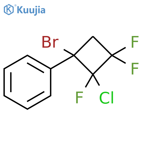 Benzene, (1-bromo-2-chloro-2,3,3-trifluorocyclobutyl)- structure