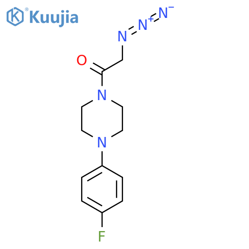 2-azido-1-[4-(4-fluorophenyl)piperazin-1-yl]ethan-1-one structure