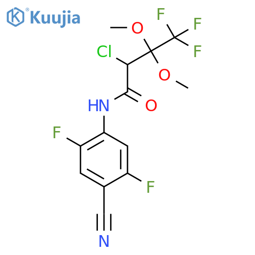 N-(2,5-Difluoro-4-cyano-phenyl)-2-chloro-3,3-dimethoxy-4,4,4-trifluoro-butanamide structure