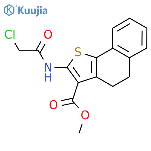 Methyl 2-(chloroacetyl)amino-4,5-dihydronaphtho1,2-bthiophene-3-carboxylate structure