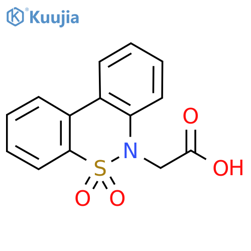 (5,5-Dioxido-6H-dibenzoc,e1,2thiazin-6-yl)acetic acid structure