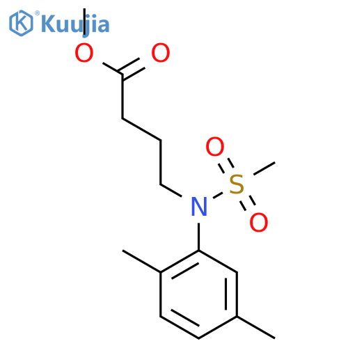 Methyl 4-(2,5-dimethylphenyl)(methylsulfonyl)aminobutanoate structure