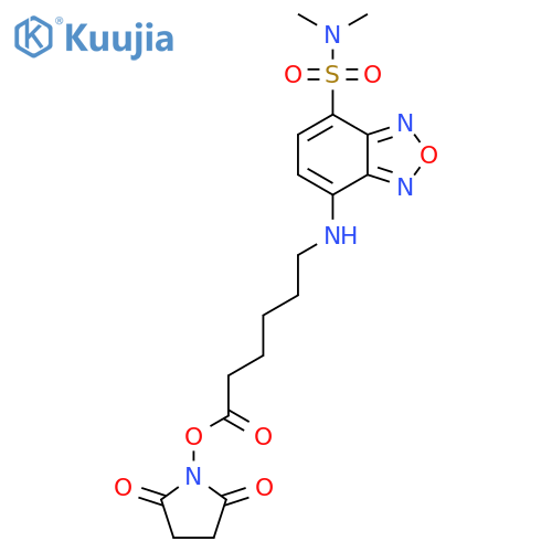 Succinimidyl 6-7-(N,N-Dimethylaminosulfonyl)-2,1,3-benzoxadiazol-4-ylaminohexanoate structure