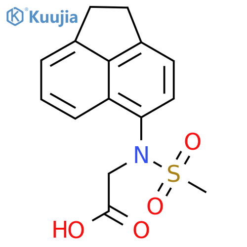 N-(1,2-Dihydroacenaphthylen-5-yl)-N-(methylsulfonyl)glycine structure