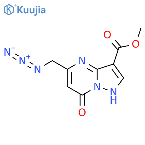 Methyl 5-(azidomethyl)-7-hydroxypyrazolo[1,5-a]pyrimidine-3-carboxylate structure