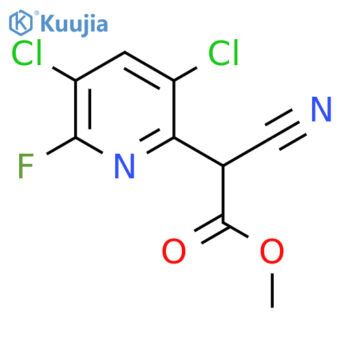 3,5-Dichloro-6-fluoro-2-pyridine-alpha-cyano-acetic acid methyl ester structure