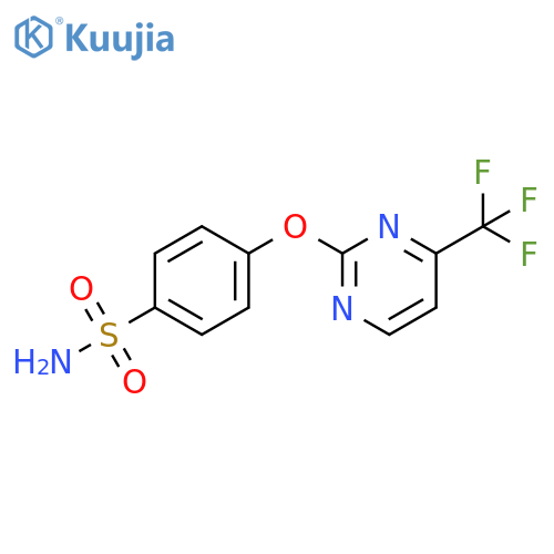 4-{[4-(Trifluoromethyl)pyrimidin-2-yl]oxy}benzenesulphonamide structure