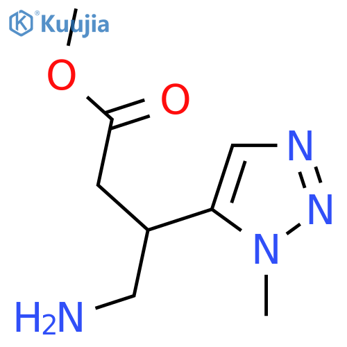 methyl 4-amino-3-(1-methyl-1H-1,2,3-triazol-5-yl)butanoate structure