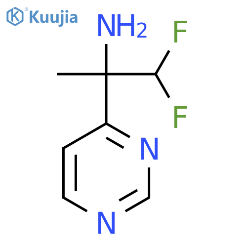 1,1-Difluoro-2-(pyrimidin-4-yl)propan-2-amine structure