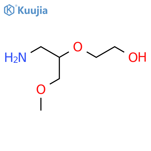 2-[(1-Amino-3-methoxypropan-2-yl)oxy]ethan-1-ol structure