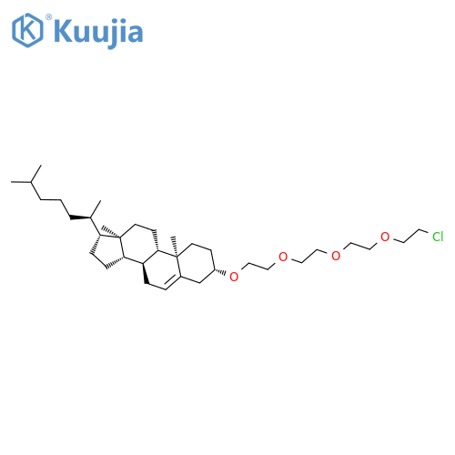 Cholest-5-ene, 3-[2-[2-[2-(2-chloroethoxy)ethoxy]ethoxy]ethoxy]-, (3b)- structure