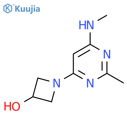 1-(2-Methyl-6-(methylamino)pyrimidin-4-yl)azetidin-3-ol structure