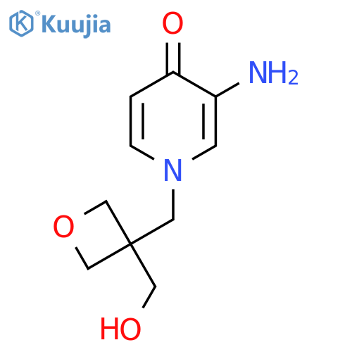 3-Amino-1-{[3-(hydroxymethyl)oxetan-3-yl]methyl}-1,4-dihydropyridin-4-one structure